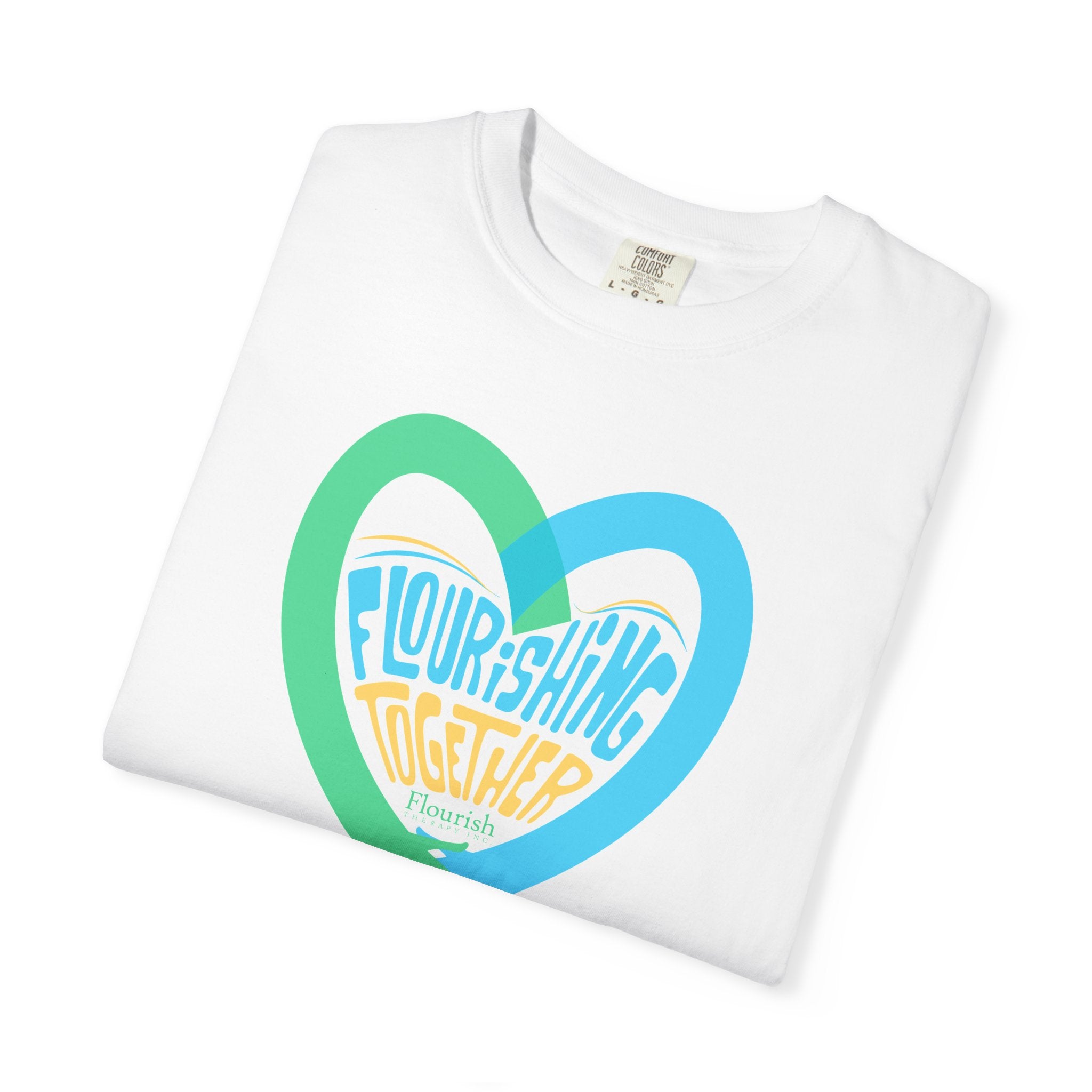 Heart Hands Flourishing Together T-Shirt – Flourish Therapy Collection